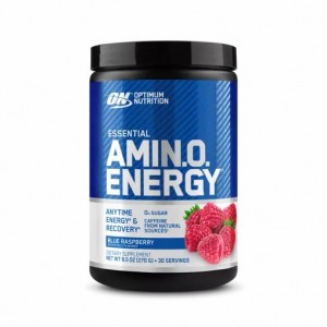 Optimum Nutrition ESSENTIAL AMIN.O. ENERGY® Blue Raspberry 0.6 lb (30 Servings) | 2054AEPXZ