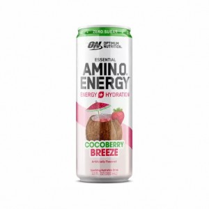 Optimum Nutrition ESSENTIAL AMIN.O. ENERGY+ Electrolytes Sparkling *new* Cocoberry Breeze 355ml * 12 Cans (12 Servings) | 9620XKOJA