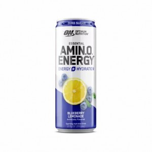 Optimum Nutrition ESSENTIAL AMIN.O. ENERGY+ Electrolytes Sparkling Blueberry Lemonade 355ml * 12 Cans (12 Servings) | 9057KLJBV