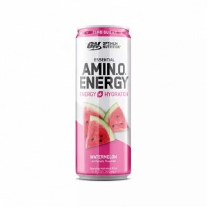 Optimum Nutrition ESSENTIAL AMIN.O. ENERGY+ Electrolytes Sparkling Watermelon 355ml * 12 Cans (12 Servings) | 3492OPILV