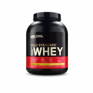 Optimum Nutrition GOLD STANDARD 100% WHEY™ Banana Cream 5 lb (73 Servings) | 7094NEIWX