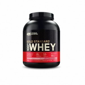 Optimum Nutrition GOLD STANDARD 100% WHEY™ Delicious Strawberry 5 lb (73 Servings) | 7549JRMLX