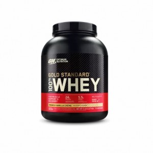 Optimum Nutrition GOLD STANDARD 100% WHEY™ French Vanilla Creme 5 lb (73 Servings) | 4251XFUZQ