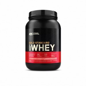 Optimum Nutrition GOLD STANDARD 100% WHEY™ Strawberries & Cream 2 lb (29 Servings) | 5360OVARH