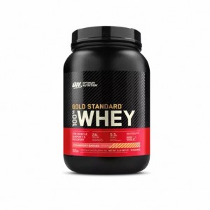 Optimum Nutrition GOLD STANDARD 100% WHEY™ Strawberry Banana 2 lb (30 Servings) | 6325MDVSC