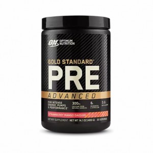 Optimum Nutrition GOLD STANDARD® Pre Advanced Strawberry Mango Daiquiri 0.88 lb (20 Servings) | 6854UXNKG