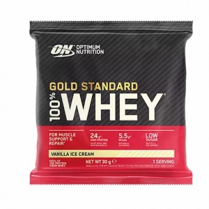 Optimum Nutrition Gold Standard 100% Whey Powder Sachets Vanilla Ice Cream 1 sachet (30 grams) | 7295RGWDO