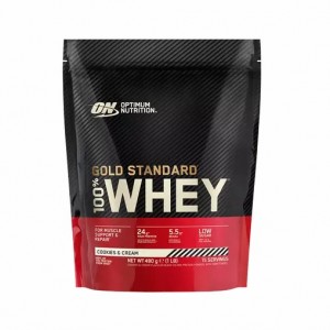 Optimum Nutrition Gold Standard 100% Whey Protein Powder Cookies & Cream 480 grams (15 Servings) | 0615ETKJO