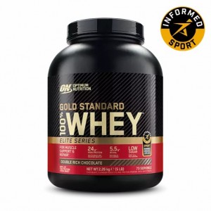 Optimum Nutrition Gold Standard 100% Whey - Elite Series Double Rich Chocolate 2.27 kg (74) | 6384TZHAX