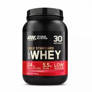 Optimum Nutrition Gold Standard 100% Whey Protein Powder Delicious Strawberry 900 grams (30 Servings) | 5816HZRFI