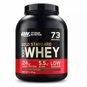 Optimum Nutrition Gold Standard 100% Whey Protein Powder Double Rich Chocolate 2.26 kg (76 Servings) | 0854VGARI