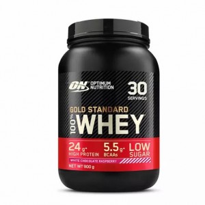 Optimum Nutrition Gold Standard 100% Whey Protein Powder White Chocolate Raspberry 900 grams (30 Servings) | 5910OCSRW