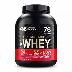 Optimum Nutrition Gold Standard 100% Whey Protein Powder White Chocolate Raspberry 2.28 kg (76 Servings) | 0983NTXFM