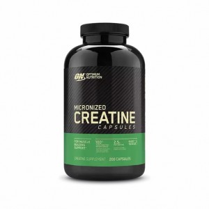 Optimum Nutrition Micronized Creatine Capsules 200 Capsules (100 Servings) | 1723WPHLC