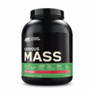 Optimum Nutrition Serious Mass Gainer Strawberry 2.73 kg (8 Servings) | 6710PKDGI