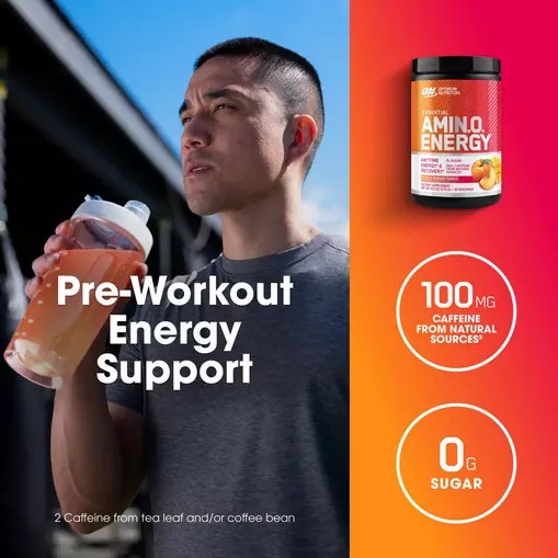 Optimum Nutrition ESSENTIAL AMIN.O. ENERGY® *new* Peach Mango Tango - Notify Me 0.6 lb - Notify me | 4630FKPJU