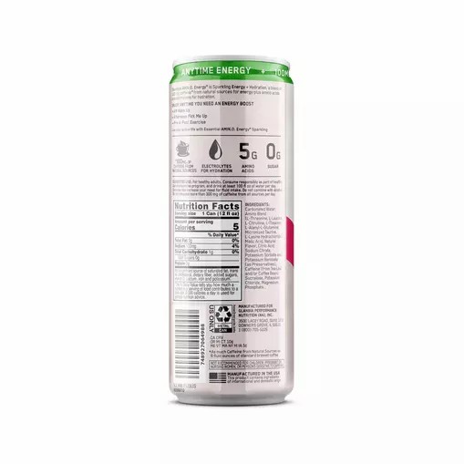 Optimum Nutrition ESSENTIAL AMIN.O. ENERGY+ Electrolytes Sparkling *new* Cocoberry Breeze 355ml * 12 Cans (12 Servings) | 9620XKOJA