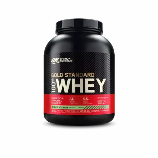 Optimum Nutrition GOLD STANDARD 100% WHEY™ Chocolate Mint 5 lb (70 Servings) | 2154NJOLI