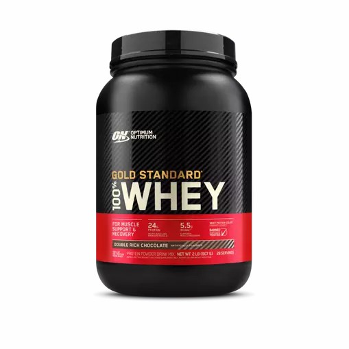 Optimum Nutrition GOLD STANDARD 100% WHEY™ Double Rich Chocolate 2 lb (29 Servings) | 5437WSYEK