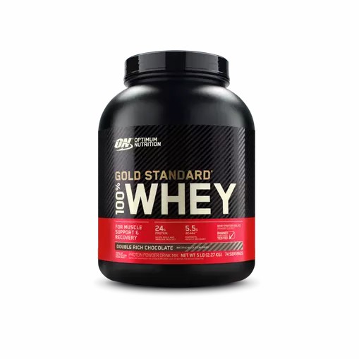 Optimum Nutrition GOLD STANDARD 100% WHEY™ Double Rich Chocolate 5 lb (74 Servings) | 4193OWNVT