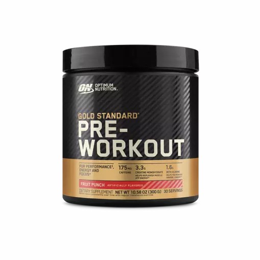 Optimum Nutrition GOLD STANDARD® Pre-Workout Fruit Punch 0.66 lb (30 Servings) | 2056LGBUC