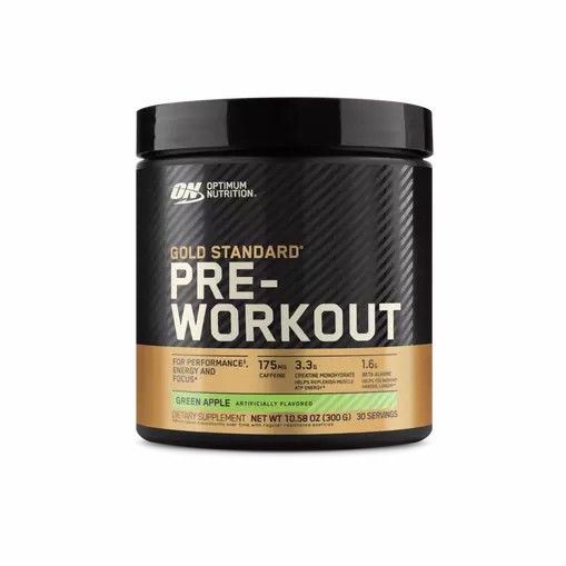 Optimum Nutrition GOLD STANDARD® Pre-Workout Green Apple 0.66 lb (30 Servings) | 0428DQWGR