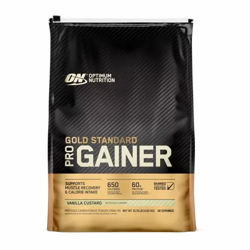 Optimum Nutrition GOLD STANDARD® Pro Gainer Vanilla Custard 10.19 lb (28 Servings) | 1645ZLHAV