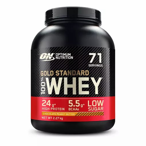 Optimum Nutrition Gold Standard 100% Whey Protein Powder Chocolate Peanut Butter 2.27 kg (71 Servings) | 2351ULBWE