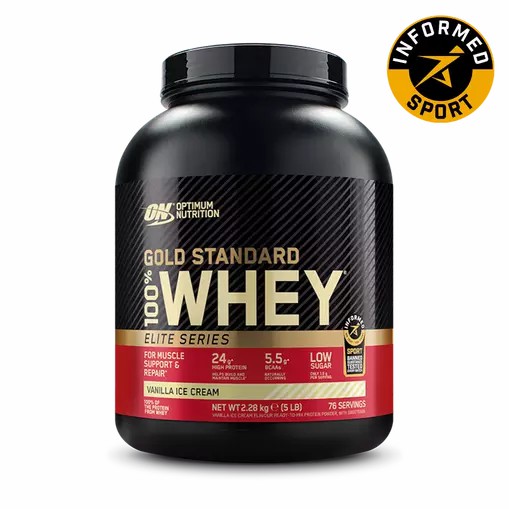 Optimum Nutrition Gold Standard 100% Whey - Elite Series Vanilla Ice Cream 2.27 kg (77) | 2467SMWKJ