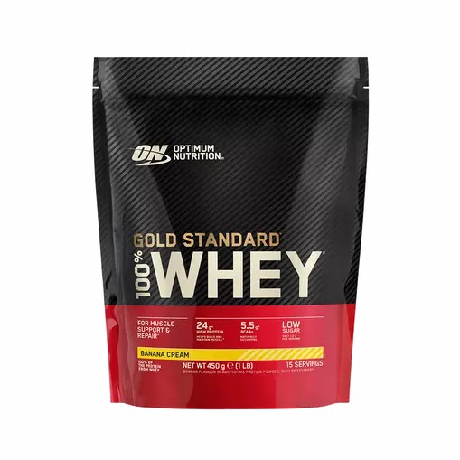 Optimum Nutrition Gold Standard 100% Whey Protein Powder Banana Cream 450 grams (15 Servings) | 2609YRILU