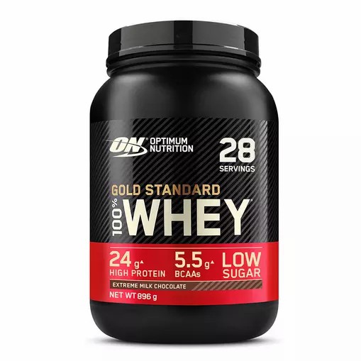 Optimum Nutrition Gold Standard 100% Whey Protein Powder Extreme Milk Chocolate 896 grams (28 Servings) | 3198GDRCQ