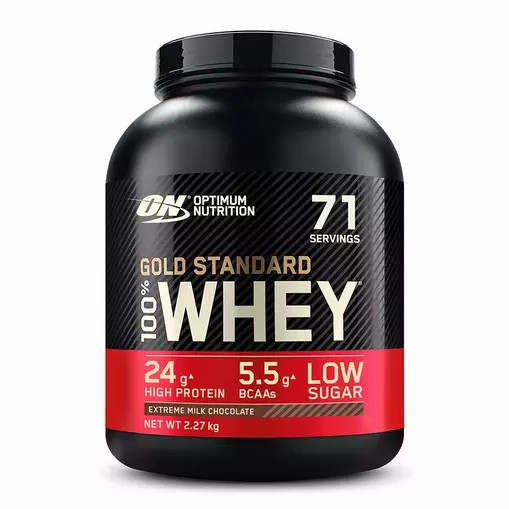 Optimum Nutrition Gold Standard 100% Whey Protein Powder Extreme Milk Chocolate 2.27 kg (71 Servings) | 5809AKROV