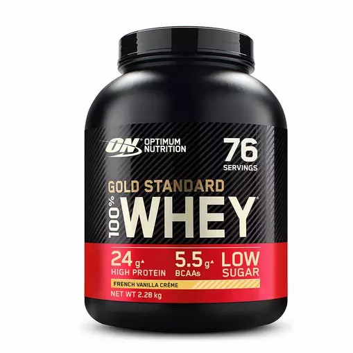 Optimum Nutrition Gold Standard 100% Whey Protein Powder French Vanilla 2.28 kg (76 Servings) | 6709NSEWP