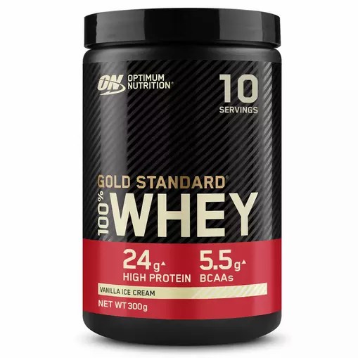 Optimum Nutrition Gold Standard 100% Whey Protein Powder Vanilla Ice Cream 300 grams (10 Servings) | 7394UDRFP