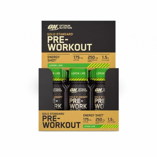 Optimum Nutrition Gold Standard Pre-Workout Shot Lemon Lime 720 ml (12 pieces) | 5716IHLTJ