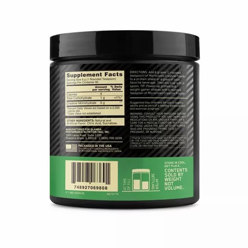 Optimum Nutrition Micronized Creatine Powder Blueberry Lemonade 0.79 lb (60 Servings) | 1306ITDGL