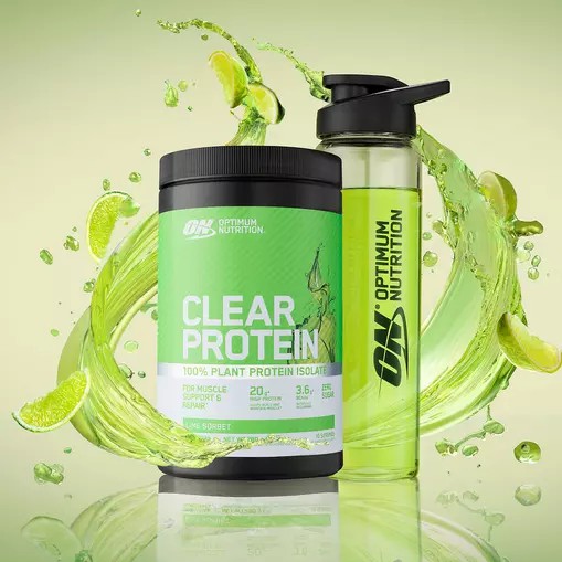 Optimum Nutrition ON Clear Protein 100% Plant Protein Isolate Lime Sorbet 280 grams (10 Servings) | 1503JVQFO