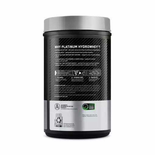 Optimum Nutrition PLATINUM HYDROWHEY™ Supercharged Strawberry 1.76 lb (20 Servings) | 6731OFHDG