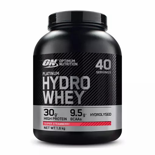 Optimum Nutrition Platinum Hydrowhey Super Strawberry 1.6 kg (40 Servings) | 9076JTVZW