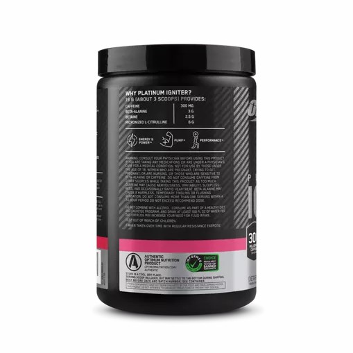 Optimum Nutrition Platinum Igniter Berry Lemonade Blast 0.84 lb (20 Servings) | 3745GFQBK